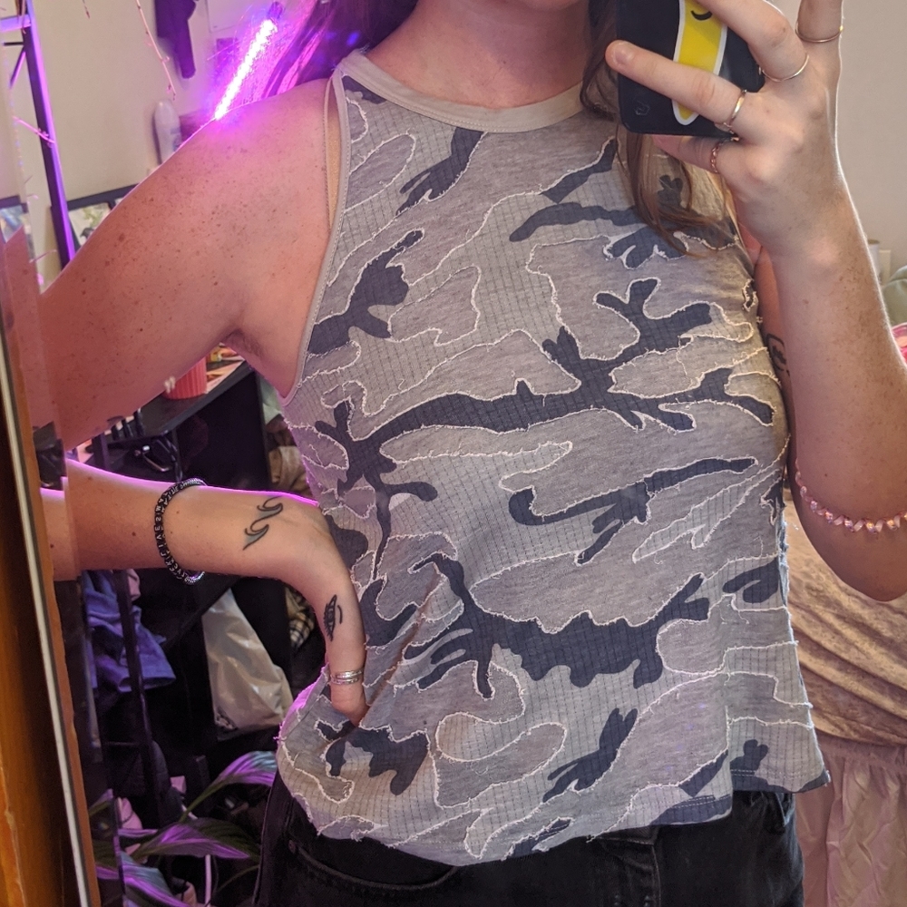 Blue Camo Tank